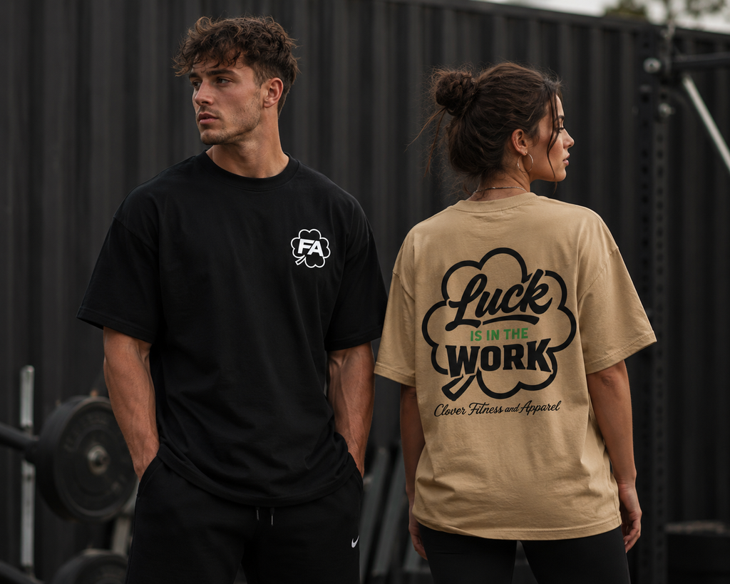 Midnight Luck Oversized Tee/Sandstone Luck Oversized Tee